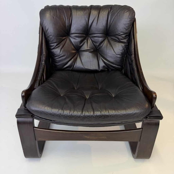 Kroken armchair by Åke Fribytter for Nelo Möbel, Leather (photo 6 of 18)