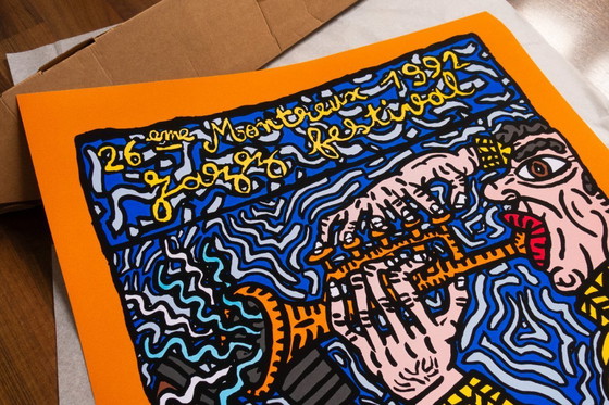 Image 1 of Montreux Jazz Festival 1992 – Robert Combas – Poster 70 × 100 cm