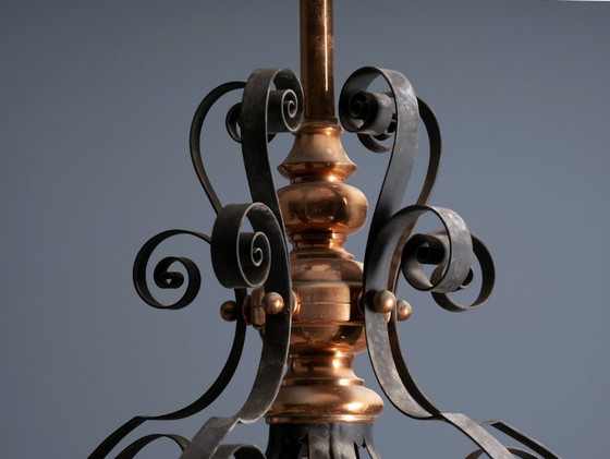 Image 1 of Lampadario in ferro vintage, anni '10