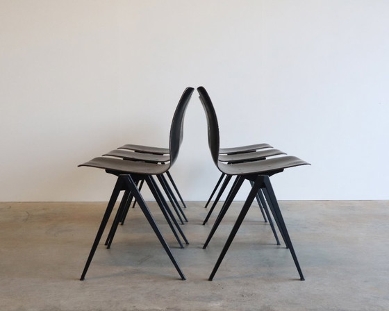 Image 1 of 8x Chaise de passager vintage Galvanitas S22