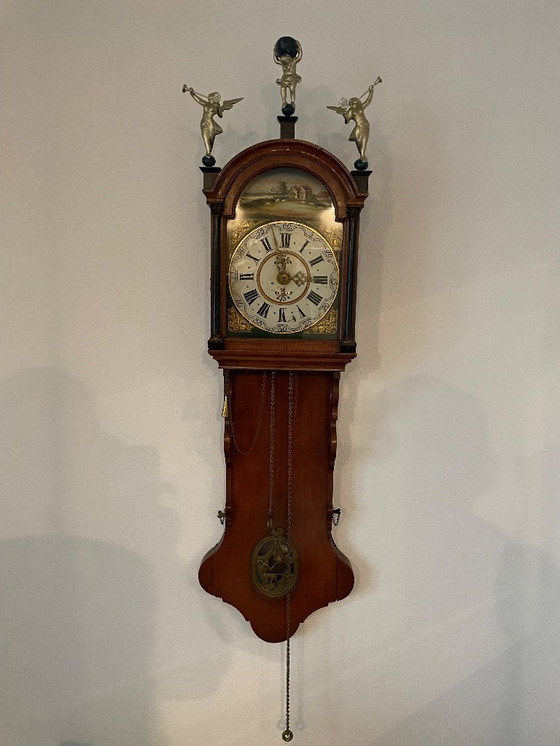 Image 1 of Antique Frisian grandfather clock circa 1850