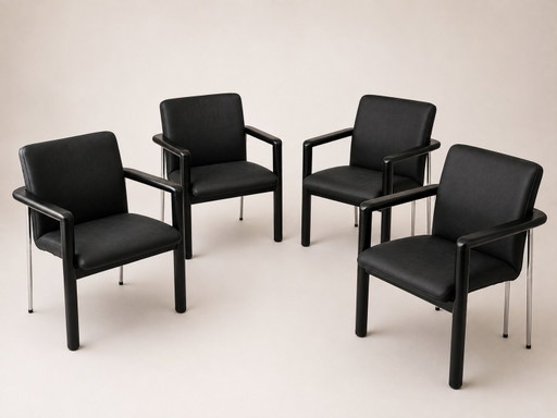 Leolux dining set – eetkamerset, Leather, Metal (photo 2 of 7)