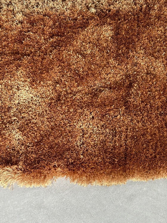 Tapis de luxe 250×350 cm – couleur cuivre – Polyester (photo 3 of 5)