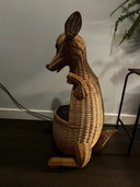 Rattan Känguru 70er Jahre