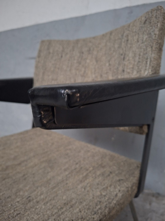Vintage Cordemeyer Gispen Armstoel – Fauteuils, Wool, Aluminium (photo 15 of 15)