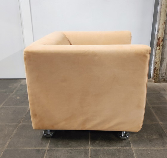 Gelderland 4800 Armchair - Design Henk Vos – Textile, Chrome (photo 3 of 7)
