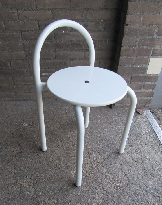 Chaise design italienne Gea Aulenti années 70 – Chaises de salle à manger, Metal, Wood (photo 2 of 5)