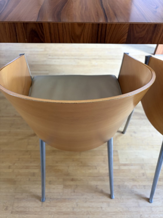 Juego de 6 sillas King Costes de Philippe Starck para Driade – Sillas de comedor, Leather, Metal (photo 12 of 15)