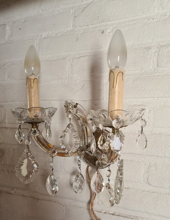 Image 1 of Lampada da parete in cristallo