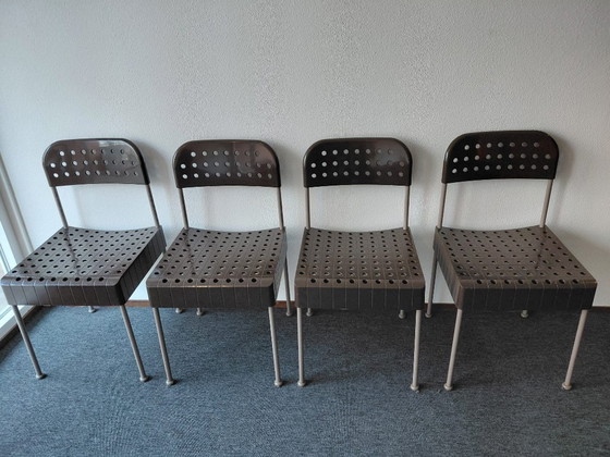 Set di 4 sedie Enzo Mari Box – Anonima Castelli, anni '70 – Sedie da pranzo, Plastica (photo 2 of 8)