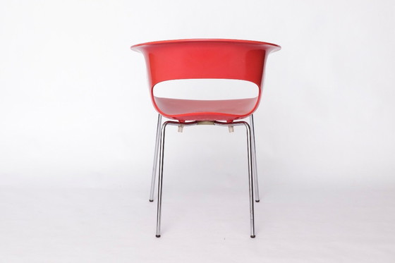 Image 1 of 4er Set SCAB Design „Miss B“ Stühle – Italienische stapelbare Esszimmerstühle, 1990er–2000er Jahre, Polycarbonat &amp; Chrom, Vi