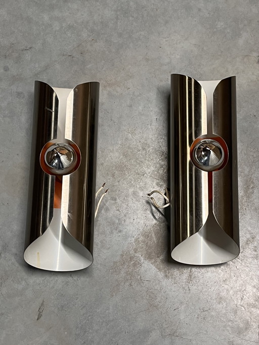 2 X Space Age Wall Lights