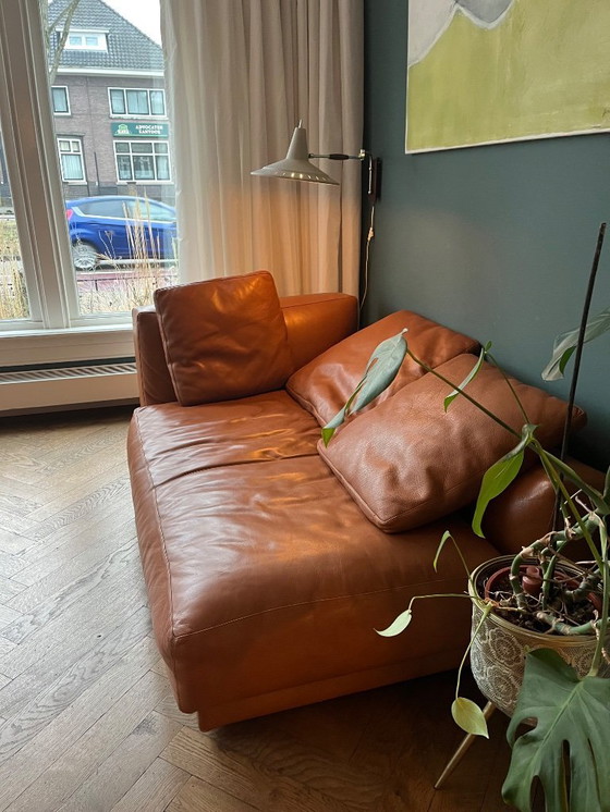 Image 1 of Divano B&B Italia Antonio Cittero modello Luis zgan in pelle cognac