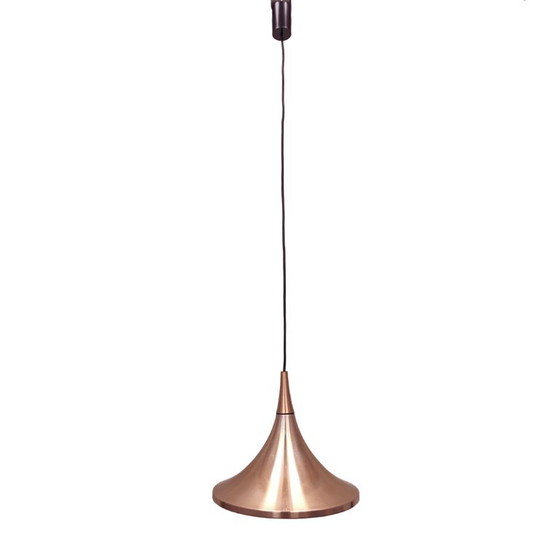 Lampada a sospensione tedesca "Semi" (tromba) – Rame, Rolf Krüger Staff Leuchten, 1970 (photo 2 of 15)