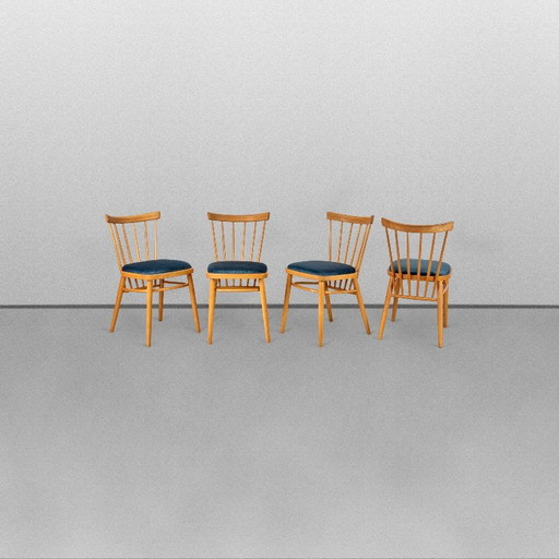 Set of 4 Dining Chairs, by František Jirák, 1960s, Czechoslovakia