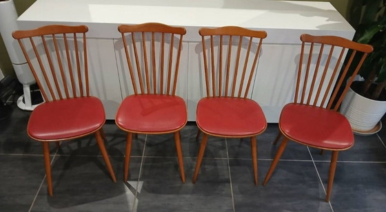 Image 1 of Set di 4 sedie Baumann Menuet, vintage anni '70


