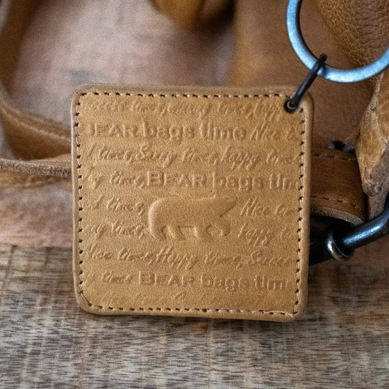 Image 1 of Ochre yellow leather shoulder bag from Bear Design