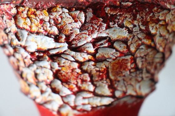 Image 1 of Vintage ceramic "Fat Lava" vase from the 1960s