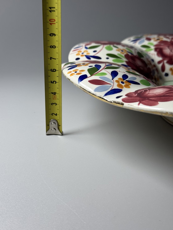 Image 1 of Boch Frères Keramis - Raymond Chevalier - Grote Art Deco Schaal, jaren 30