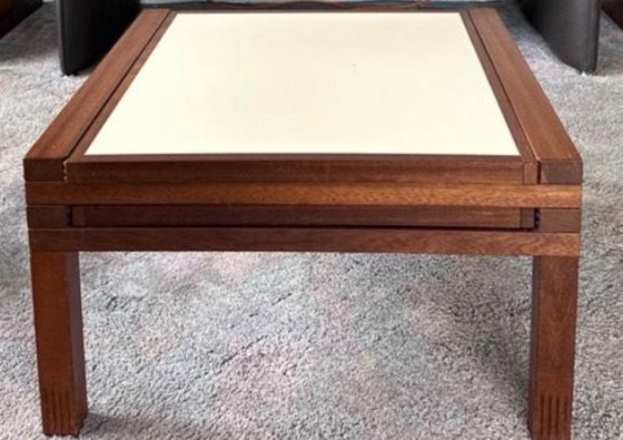 Tavolino da caffè modulare in legno con piani reversibili, Bernard Vuarnesson, Tavolini da caffè, Crema, Design (foto 2 di 5)