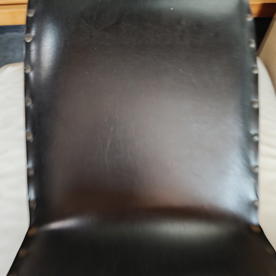 Image 1 of Poggiapiedi/sgabello da meditazione vintage a dondolo – Design scultoreo