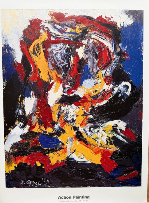 Karel Appel (1921-2006), Tête éclatée, 1958, copyright Kunstmuseum Winterthur, Karep Appel Foundation/2007, Zurich, Printed.....