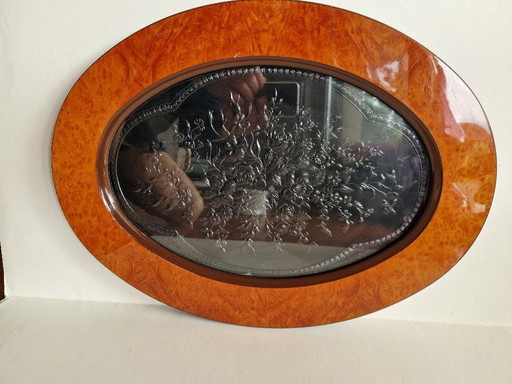 Acca briar and silver tray made in Italy