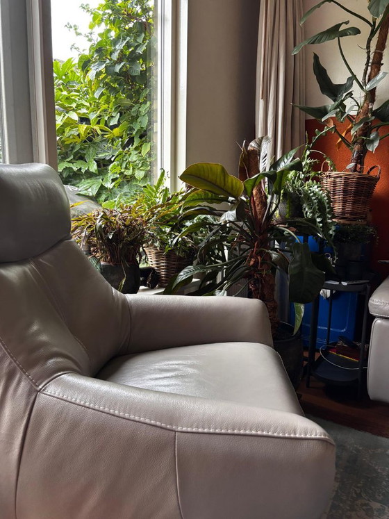 Luxury Design Leather Swivel Armchair (Bouman Potter) – Top Condition! – Swivel chairs (photo 5 of 5)