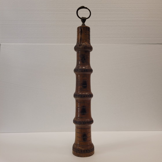 Image 1 of Peperstrooier van bamboe en brons, 20e eeuw