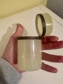 Green Opalite Box with Art Nouveau Mount