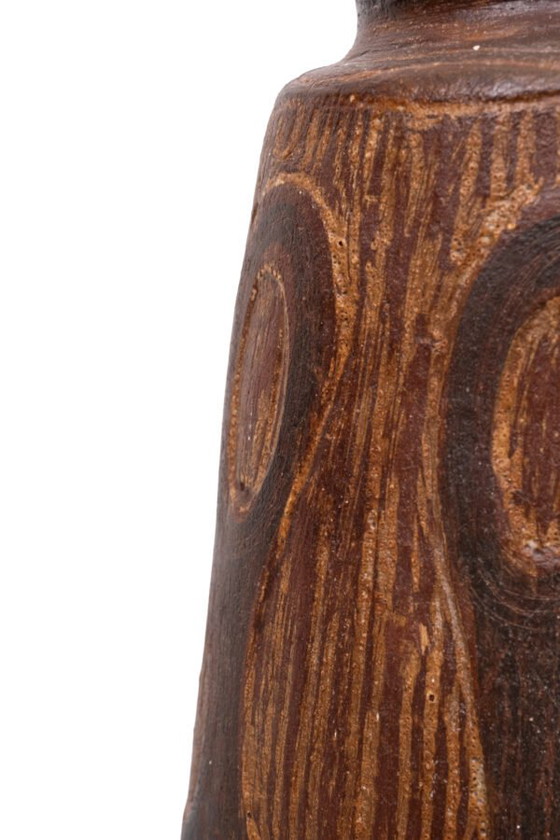 Grande vaso d'arte brutalista unica fatto a mano Jan van Stolk 1962 Olanda – Sculture, Ceramic (photo 29 of 40)