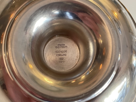 Image 1 of Schmuckschale aus Echtsilber von Gio Ponti für Pampaloni Italien 