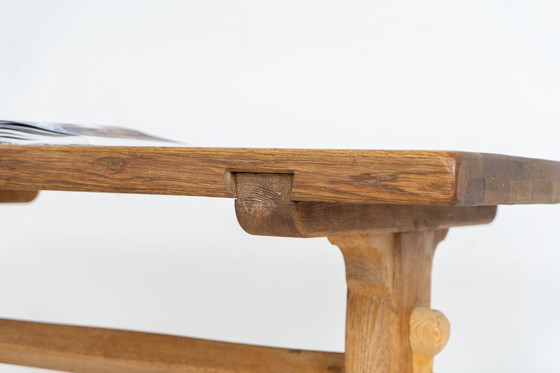 Image 1 of Brutalistische eettafel van De Puydt (België, jaren 70).