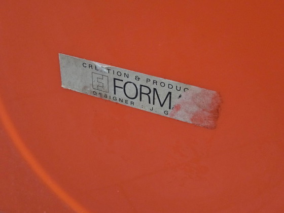 Image 1 of Cubo portadocumenti Jean Garçon vintage degli anni '70 per formato anni '70 Space Age Orange