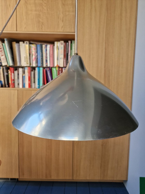 2 Lampade a sospensione Design Vintage Lisa Johansson-Pape – Stockman-orno, Silver (photo 6 of 10)