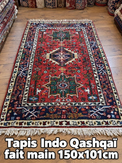 Tappeto Indo Gashqaï fatto a mano 150×101cm