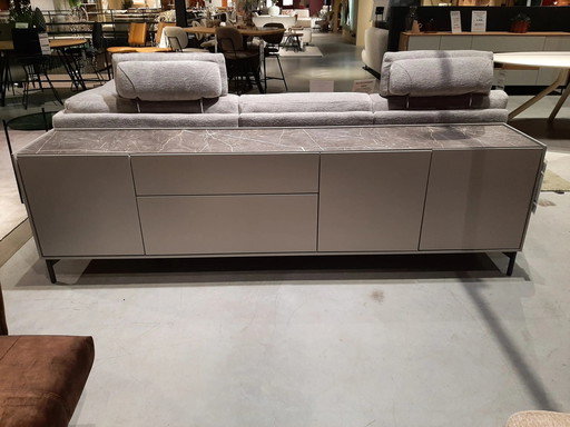 Noon  240 cm - 3-deuren + 2-laden - bovenblad in HPL light grey *