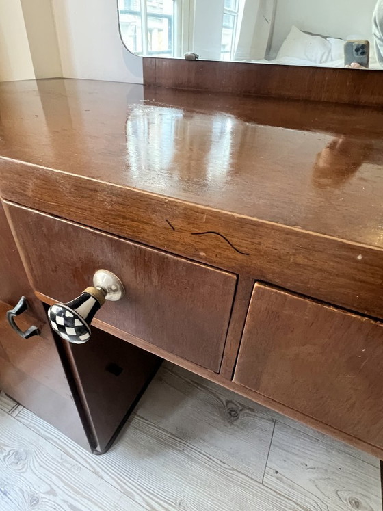 Coiffeuse vintage, Bois, Beige (photo 3 sur 7)