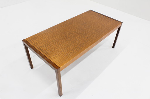 Vintage Brutalist Koperen Salontafel 