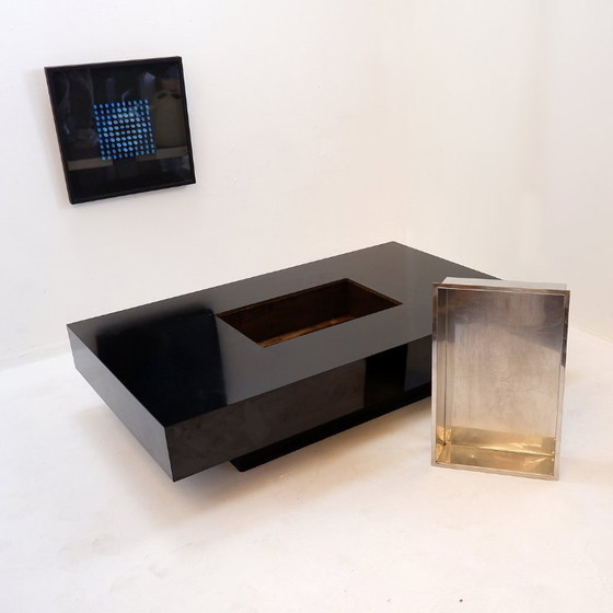 Image 1 of Italiaanse salontafel geïnspireerd op het "Alveo" model van W. Rizzo voor Sabot