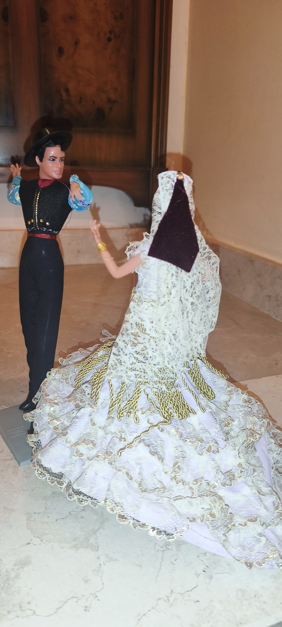 Pair of flamenco dancers H from 26 to 30 cm Marin Chiclana – Decorative Objects, Plastic, Textile (photo 10 of 12)