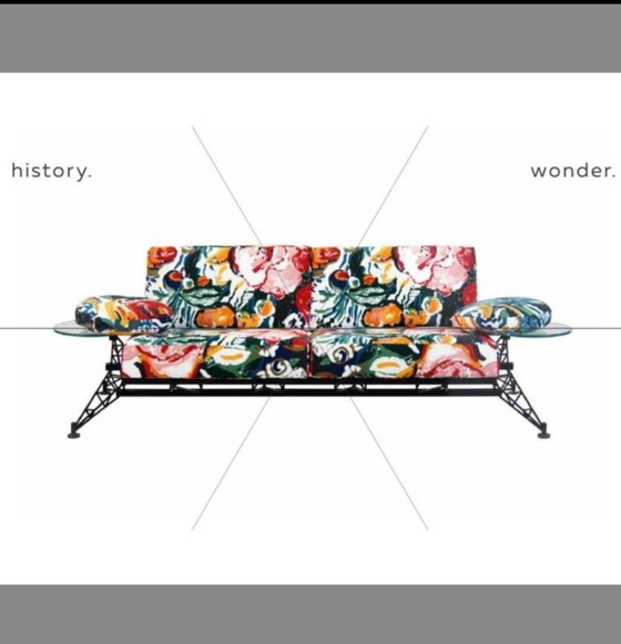 Ledersofa „Harvink Design Wings“ (Klon) – 2 Sitzer Sofas, Leather, Metal (photo 5 of 8)