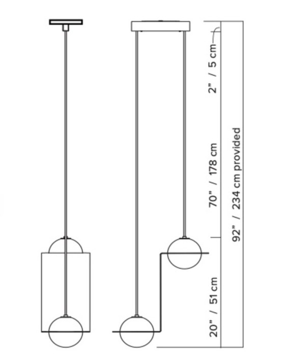 Image 1 of Laurent 05 pendant light - Design Lambert&Fils - Canada 