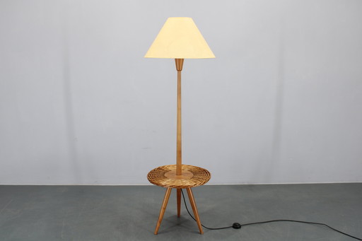 1970 Jan Kalous Lampadaire en bois pour ULUV, Tchécoslovaquie