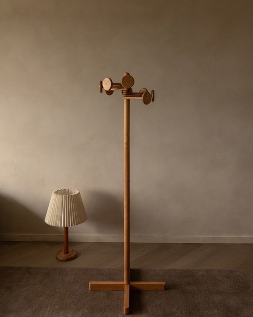 Appendiabiti vintage di Hank Loewenstein – appendiabiti di design in legno, anni '70