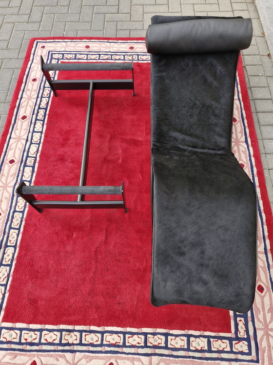 Original Cassina LC4 Chaise Longue, Full Black Pony, Mint Condition!, Armchairs, Chrome, Leather (photo 8 of 15)