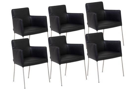 Image 1 of ETICHETTA vandenberg Tiba set di 6 sedie da pranzo