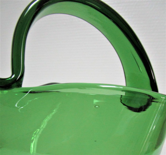 Image 1 of Pitcher empoli blown glass italy year 60