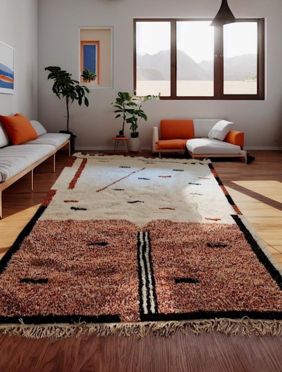 Image 1 of Tapis Beni Ouarain en authentieke laine 300cmx150cm