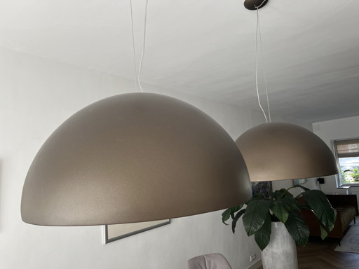 Flos Skygarden 1 hanglamp mat roestbruin